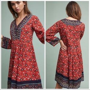 Anthropologie | Akemi + Kin Sierra Embroidered Boho Dress